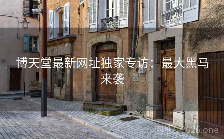 博天堂最新网址独家专访:最大黑马来袭 博天堂最新网址独家专访:最大黑马来袭