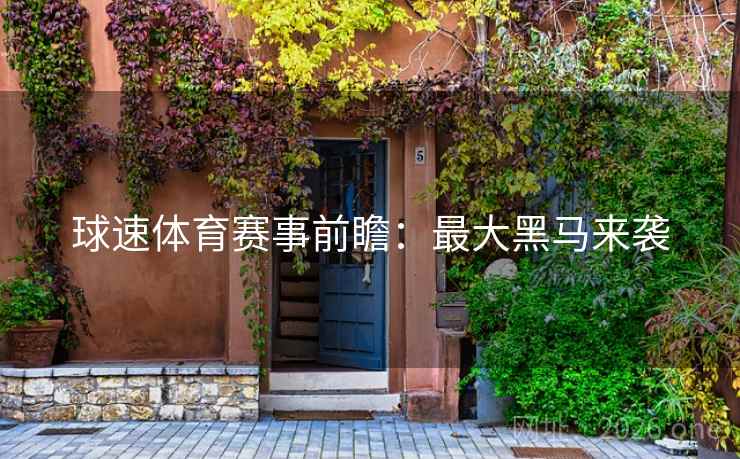 球速体育赛事前瞻:最大黑马来袭 球速体育赛事前瞻:最大黑马来袭