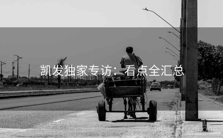凯发独家专访:看点全汇总 凯发独家专访:看点全汇总